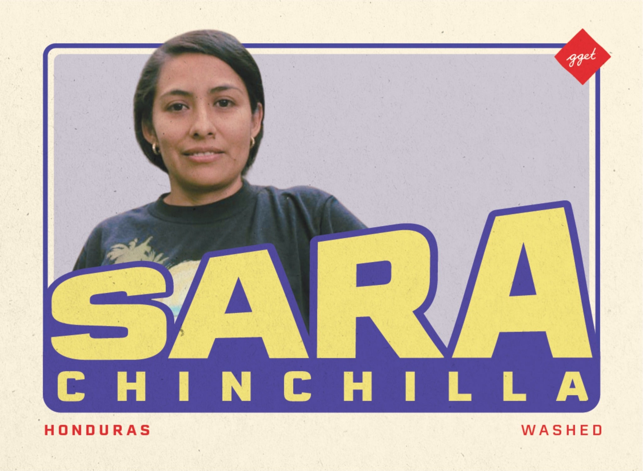 Sara Chinchilla, Honduras coffee trading card